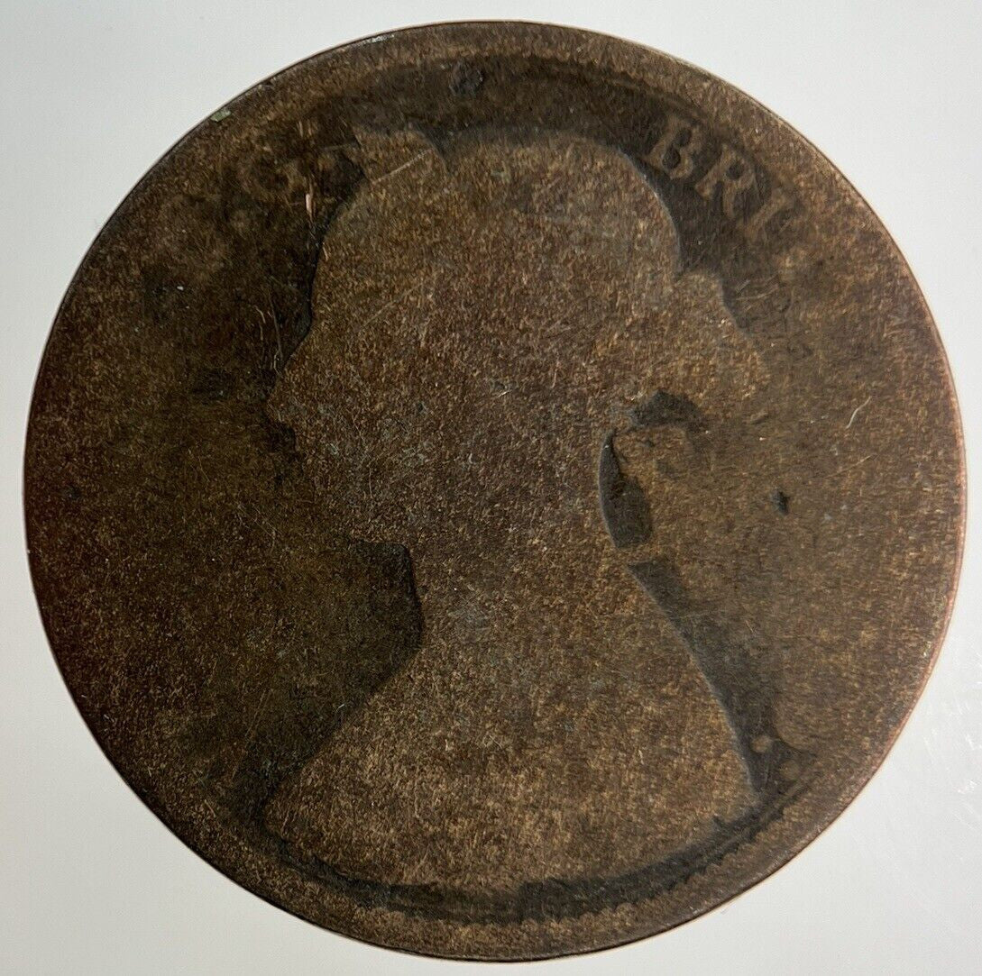1886 Victoria Half-Penny Coin | Fair Grade
