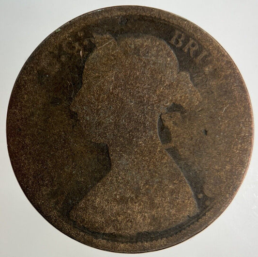 1886 Victoria Half-Penny Coin | Fair Grade