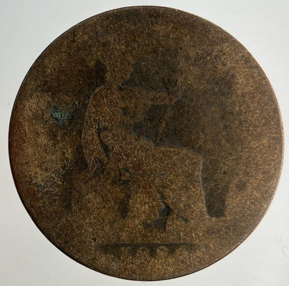 1886 Victoria Half-Penny Coin | Fair Grade