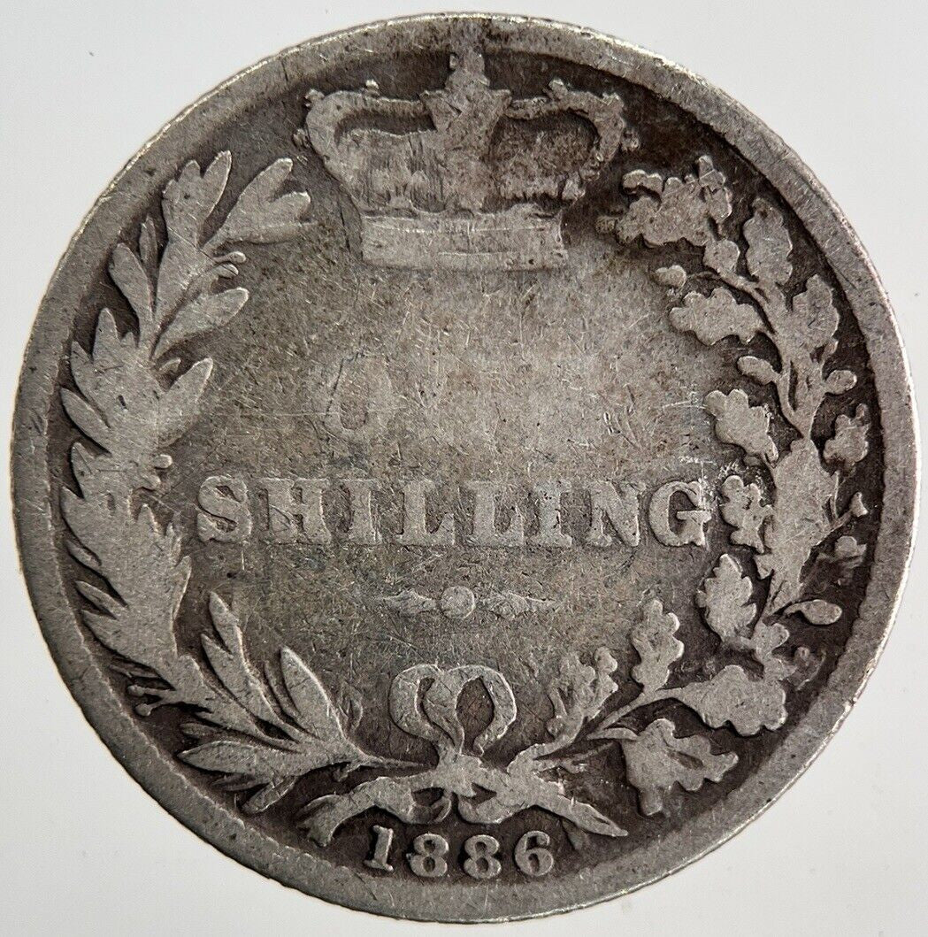 1886 Victoria Shilling Silver Coin | Collectable Grade