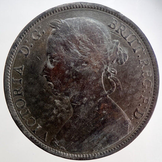 1886 Victoria One Penny Coin | Fine Collectable Grade