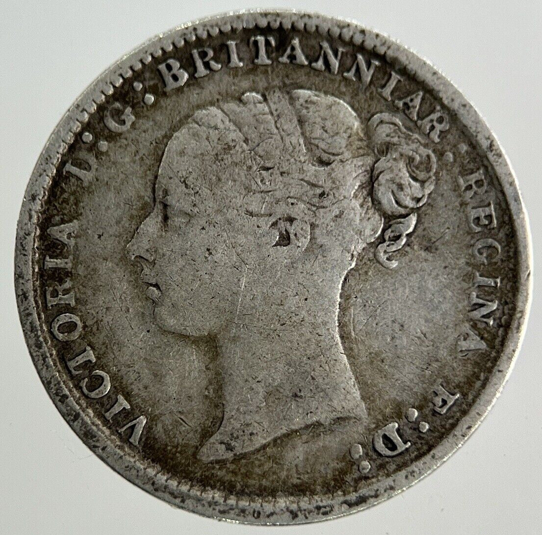 1886 Victoria Threepence Silver Coin | Collectable Grade