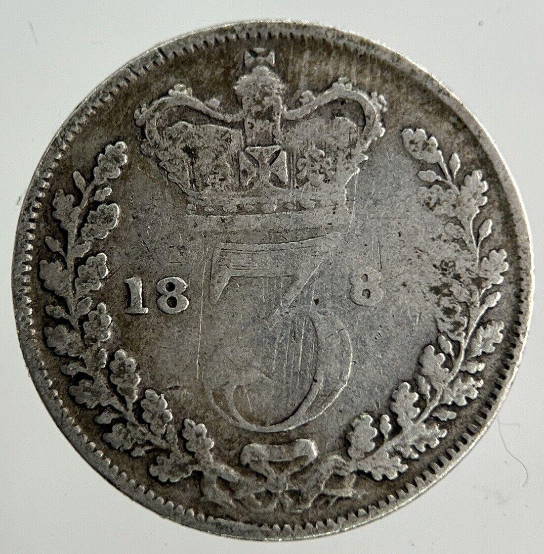 1886 Victoria Threepence Silver Coin | Collectable Grade
