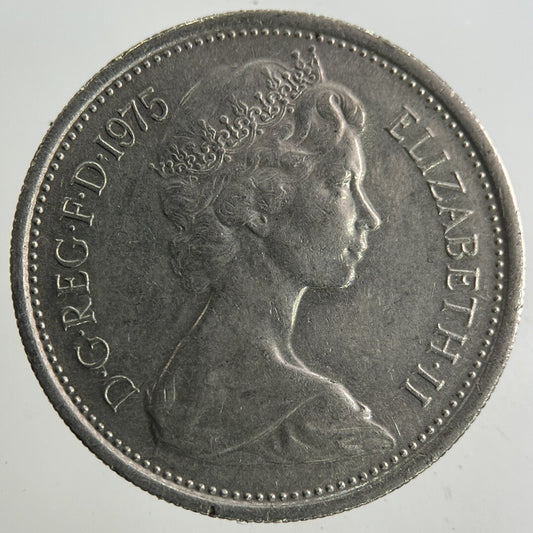 1975 Elizabeth II 2nd 5p Five-Pence Coin | Fine Collectable Grade