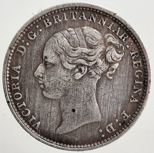 1886 Victoria Threepence Silver Coin | Very High Grade | a5070