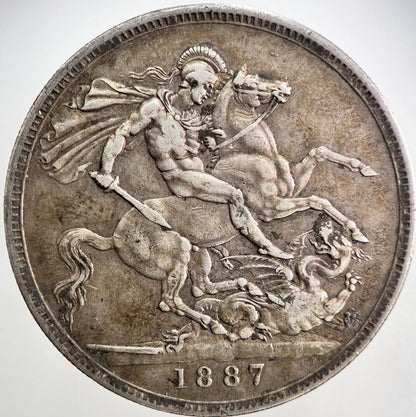 1887 Victoria Crown Silver Coin | Very High Grade | a081