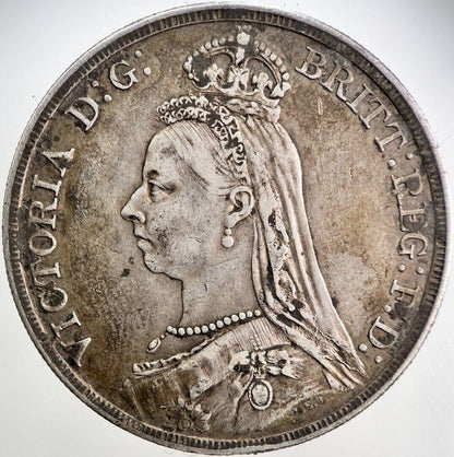 1887 Victoria Crown Silver Coin | Very High Grade | a081