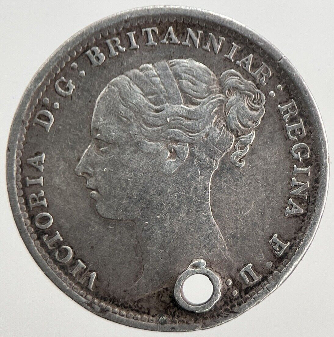 1886 Victoria Threepence Silver Coin | Very High Grade | a5521