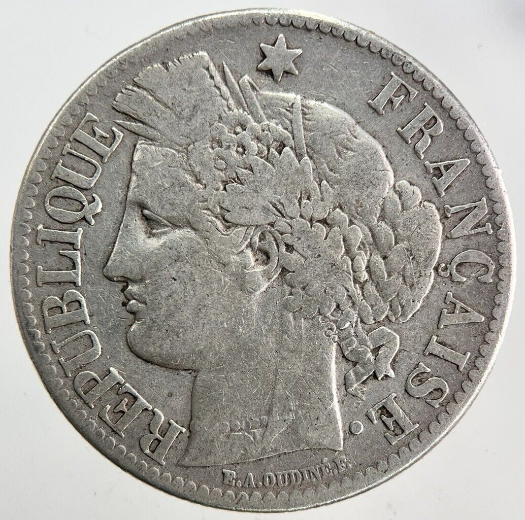 1887 France 2 Franc Silver Coin | Collectable Grade