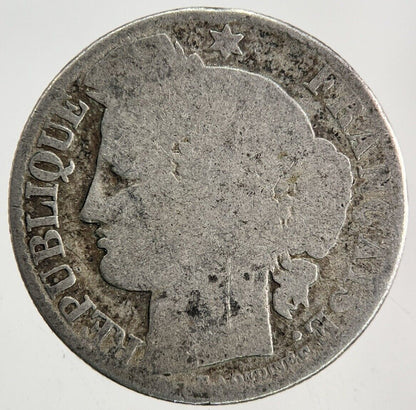 1887 France 50 Centimes Silver Coin | Fair Grade