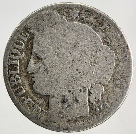 1887 France 50 Centimes Silver Coin | Fair Grade