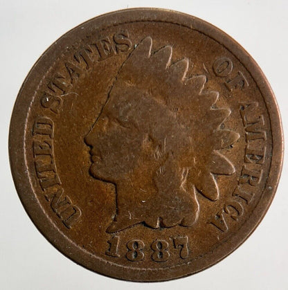 1887 US USA One Cent Coin | Collectable Grade