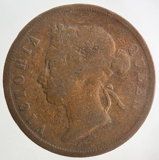 1887 Strait Settlements One Cent Coin | Collectable Grade