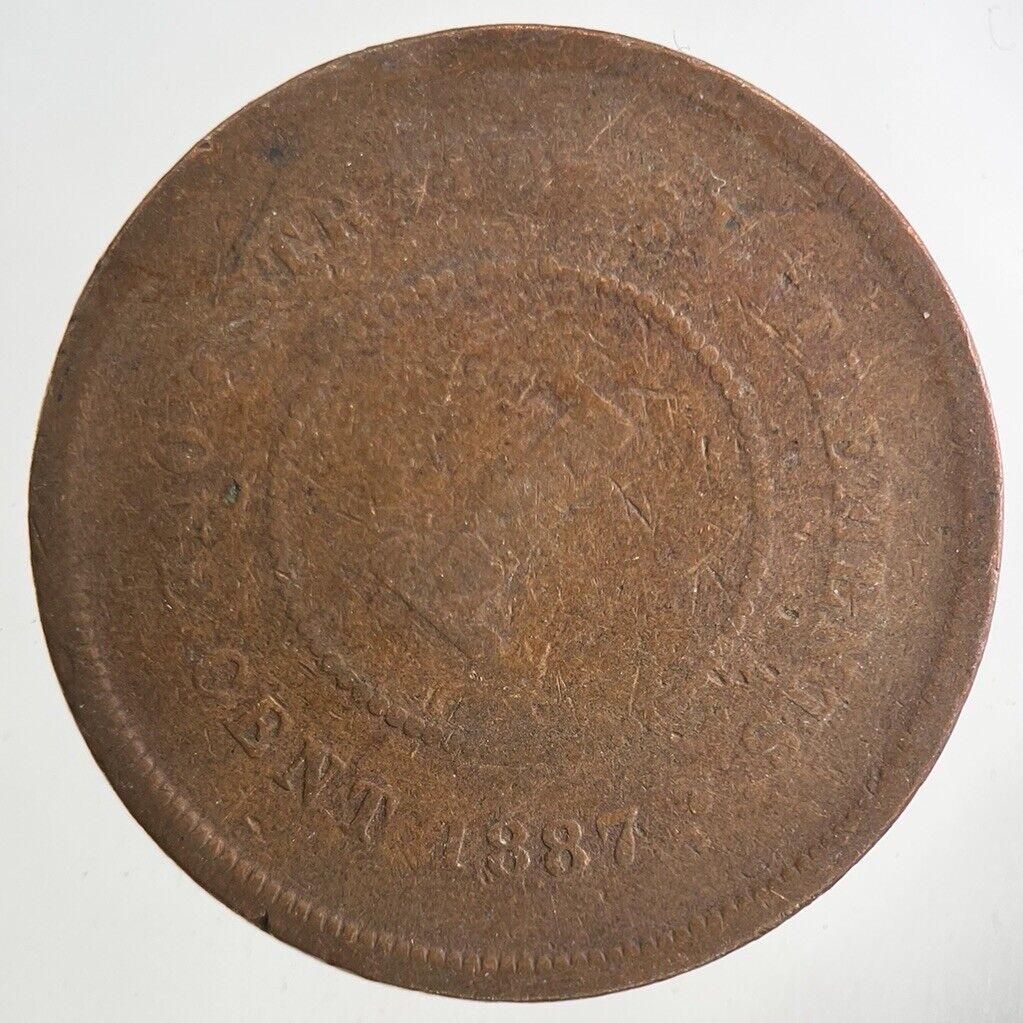 1887 Strait Settlements One Cent Coin | Collectable Grade