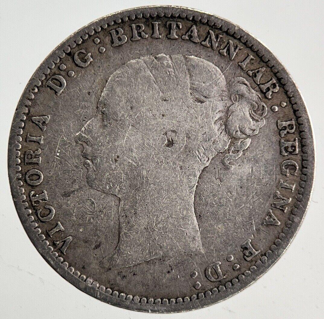 1886 Victoria Threepence Silver Coin | Fine Collectable Grade