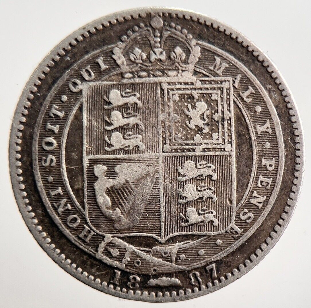 1887 Jubilee Head Victoria Shilling Silver Coin | Collectable Grade | a3611