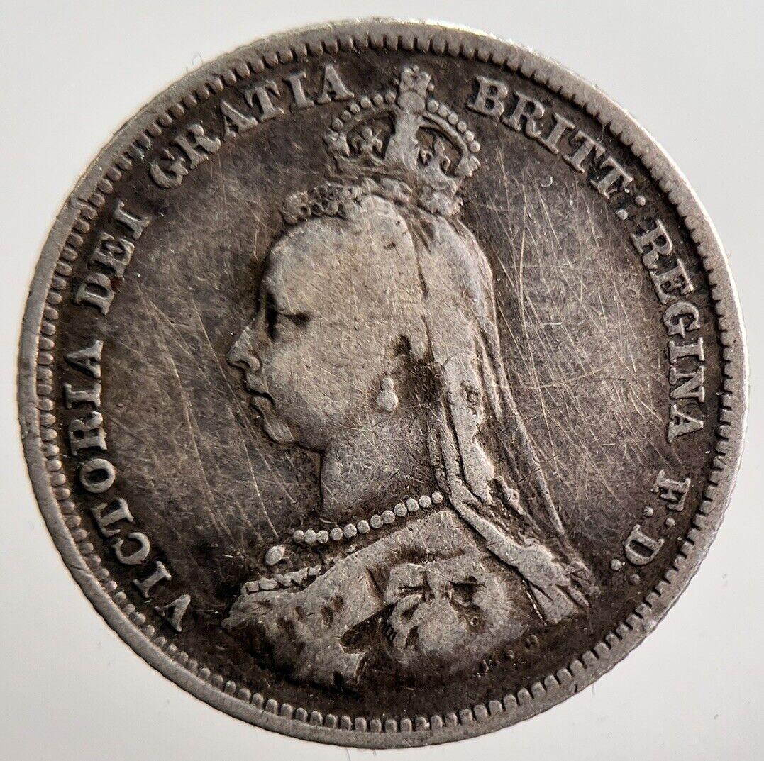 1887 Jubilee Head Victoria Shilling Silver Coin | Collectable Grade | a3611