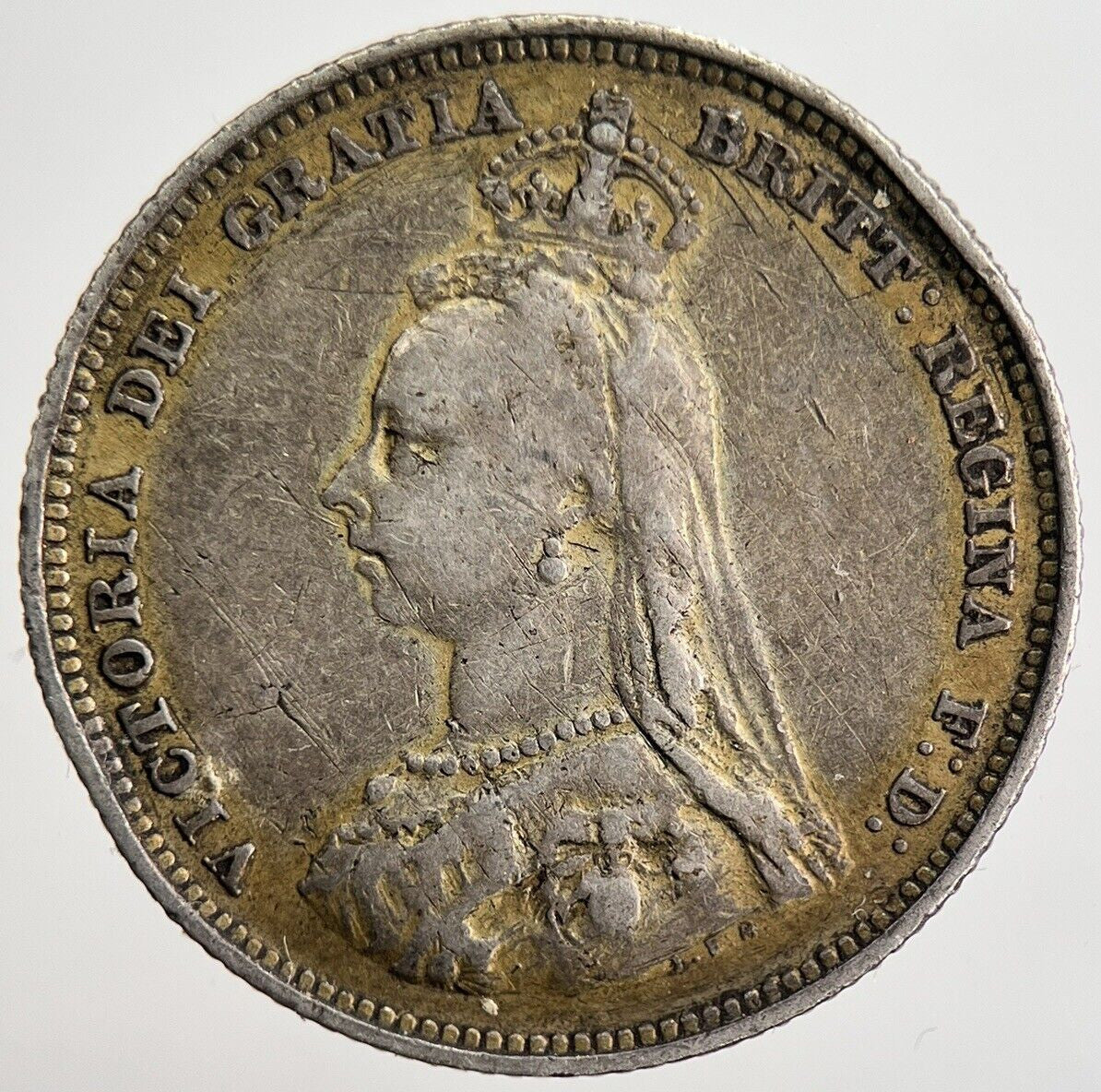 1887 Jubilee Head Victoria Shilling Silver Coin | Collectable Grade | a2469