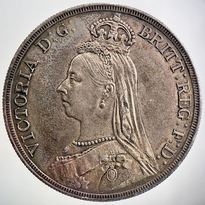 1887 Victoria Crown Silver Coin | Very Fine Grade | a2616