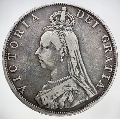 1887 Victoria Double Florin Silver Coin | Fine Collectable Grade