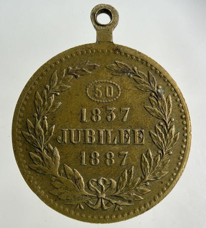 1887 Victoria 50 Year Jubilee Medal Coin | Fine Collectable Grade