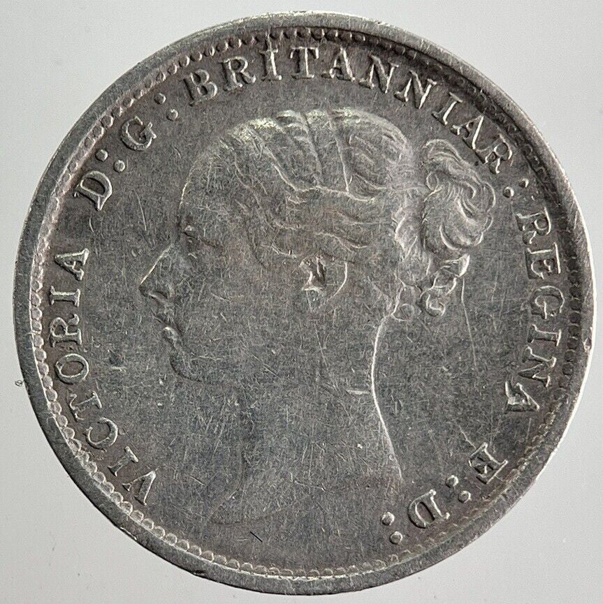 1886 Victoria Threepence Silver Coin | Fine Collectable Grade