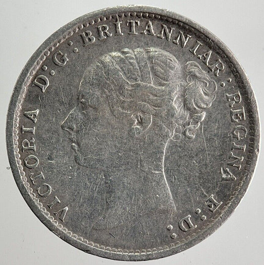 1886 Victoria Threepence Silver Coin | Fine Collectable Grade