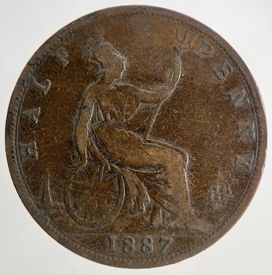 1887 Victoria Half-Penny Coin | Collectable Grade