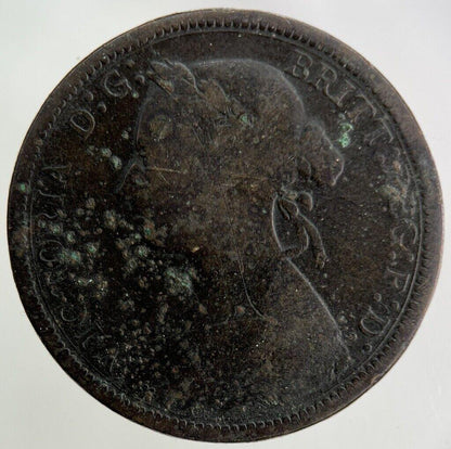 1887 Victoria Half-Penny Coin | Fine Collectable Grade