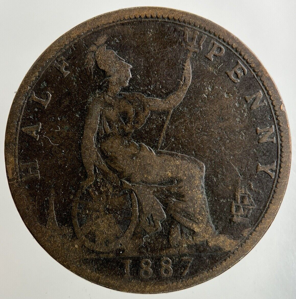 1887 Victoria Half-Penny Coin | Collectable Grade