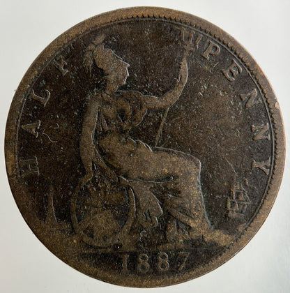 1887 Victoria Half-Penny Coin | Collectable Grade