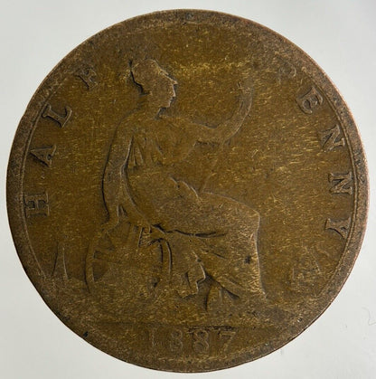 1887 Victoria Half-Penny Coin | Collectable Grade
