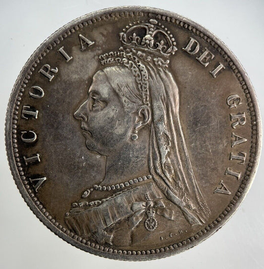 1887 Victoria Half-Crown Silver Coin | Very High Grade
