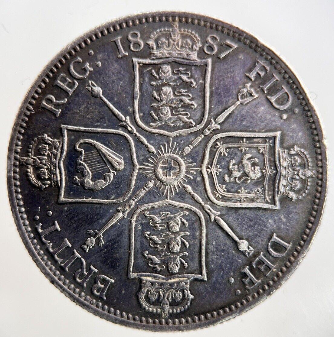 1887 Victoria Florin Silver Coin | Very High Grade