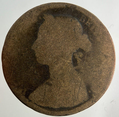 1887 Victoria Half-Penny Coin | Fair Grade