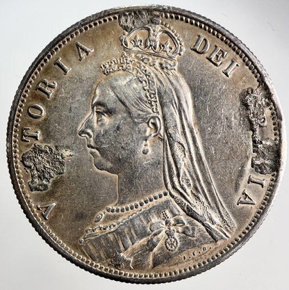 1887 Victoria Half-Crown Ex Mount Silver Coin | Very High Grade