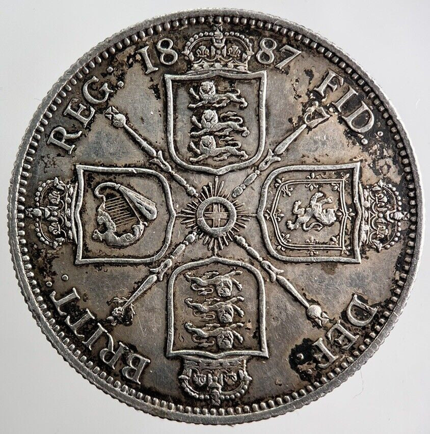 1887 Victoria Florin Silver Coin | Very High Grade