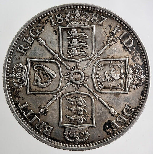 1887 Victoria Florin Silver Coin | Very High Grade