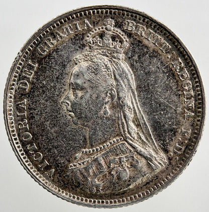 1887 Victoria Shilling | British Silver Coin | Fine Collectable Grade | a1505