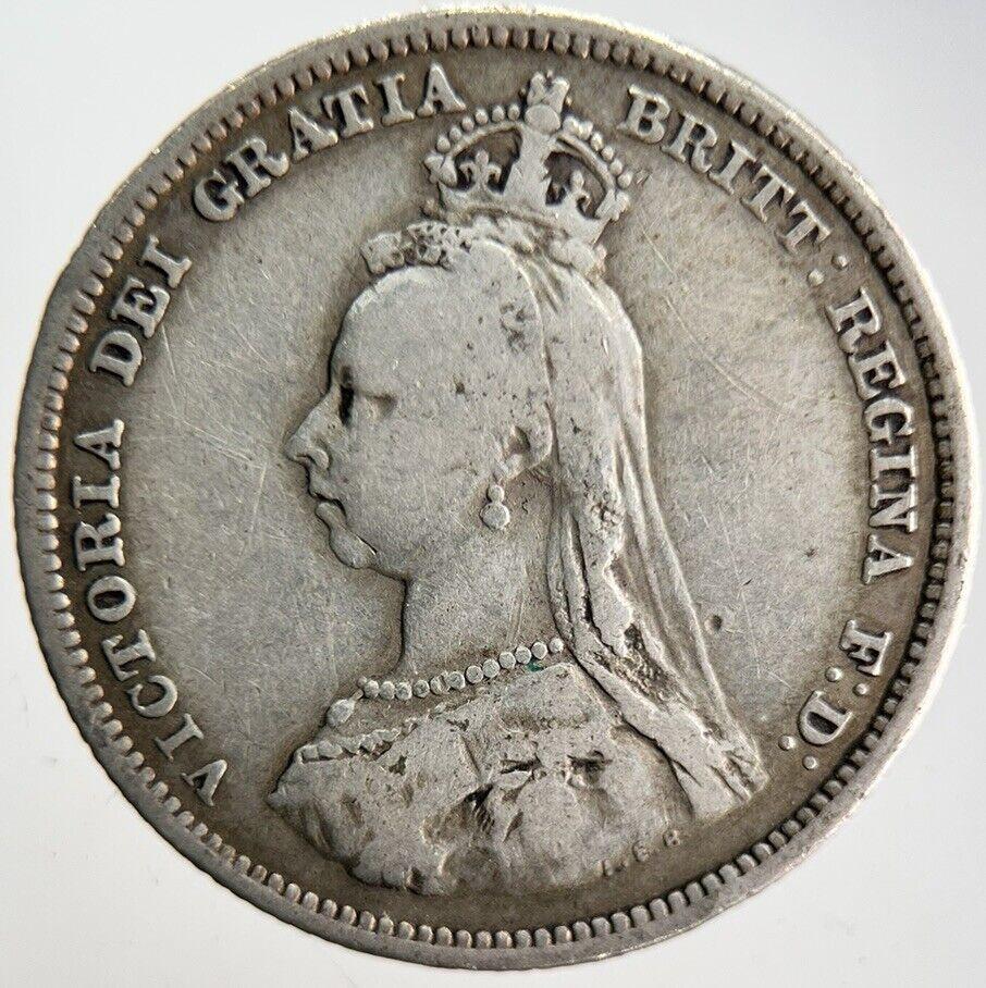 1887 Victoria Shilling Silver Coin | Collectable Grade | a4612