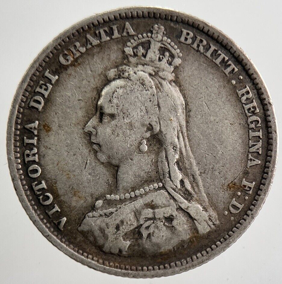 1887 Victoria Shilling Silver Coin | Collectable Grade | a1354