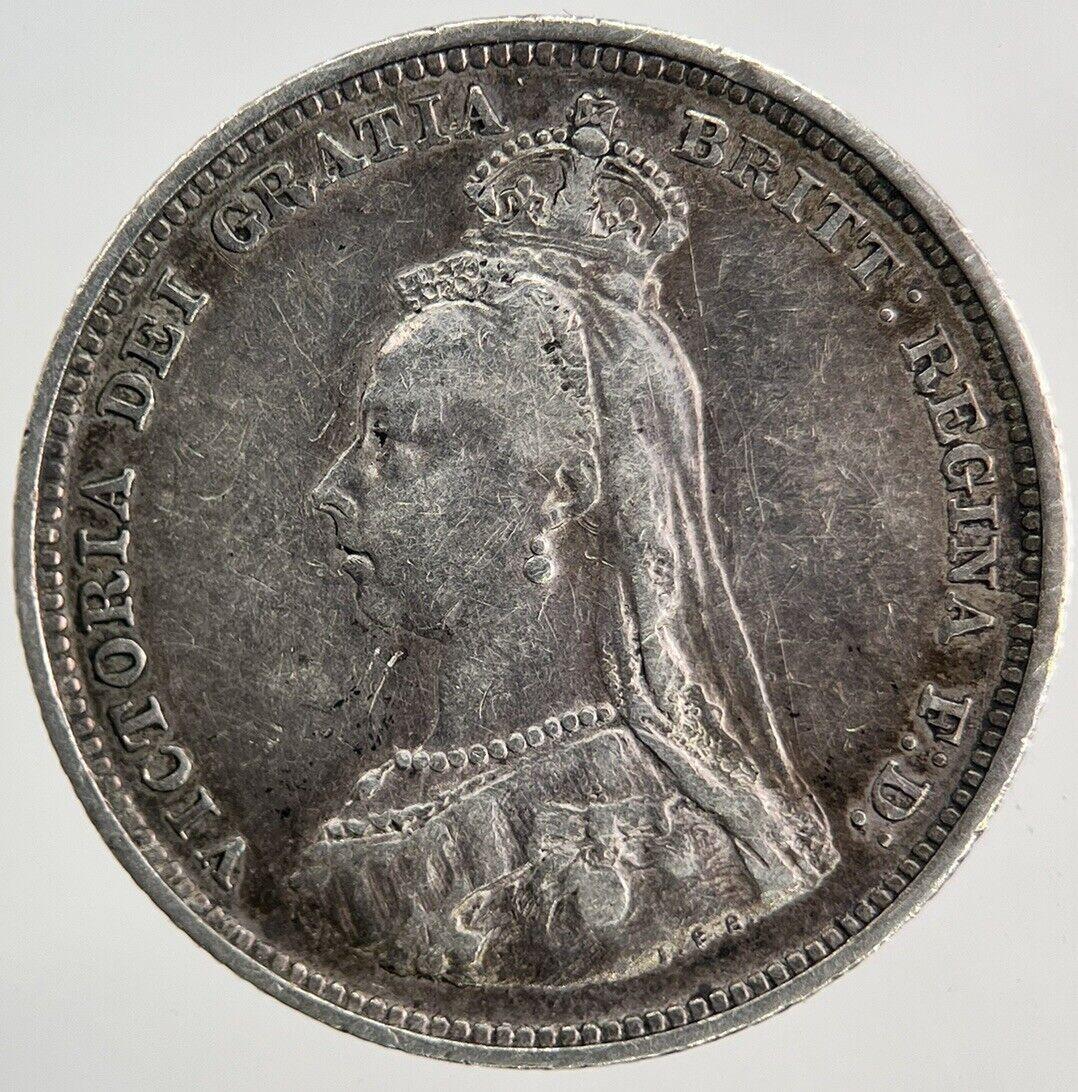 1887 Victoria Shilling Silver Coin | Fine Collectable Grade