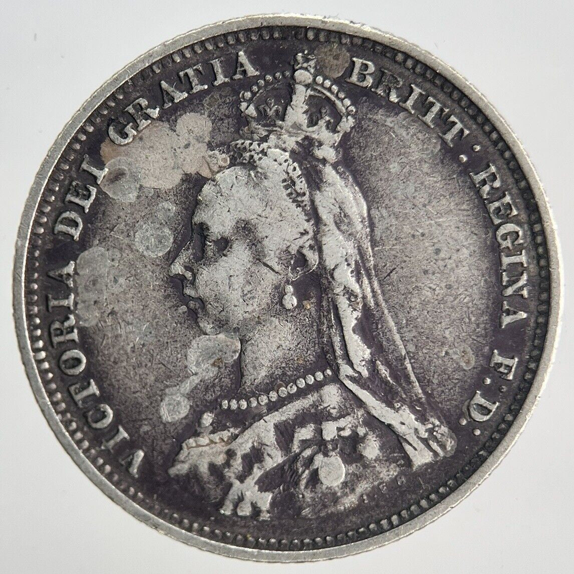 1887 Victoria Shilling | British Silver Coin | Collectable Grade | a1894