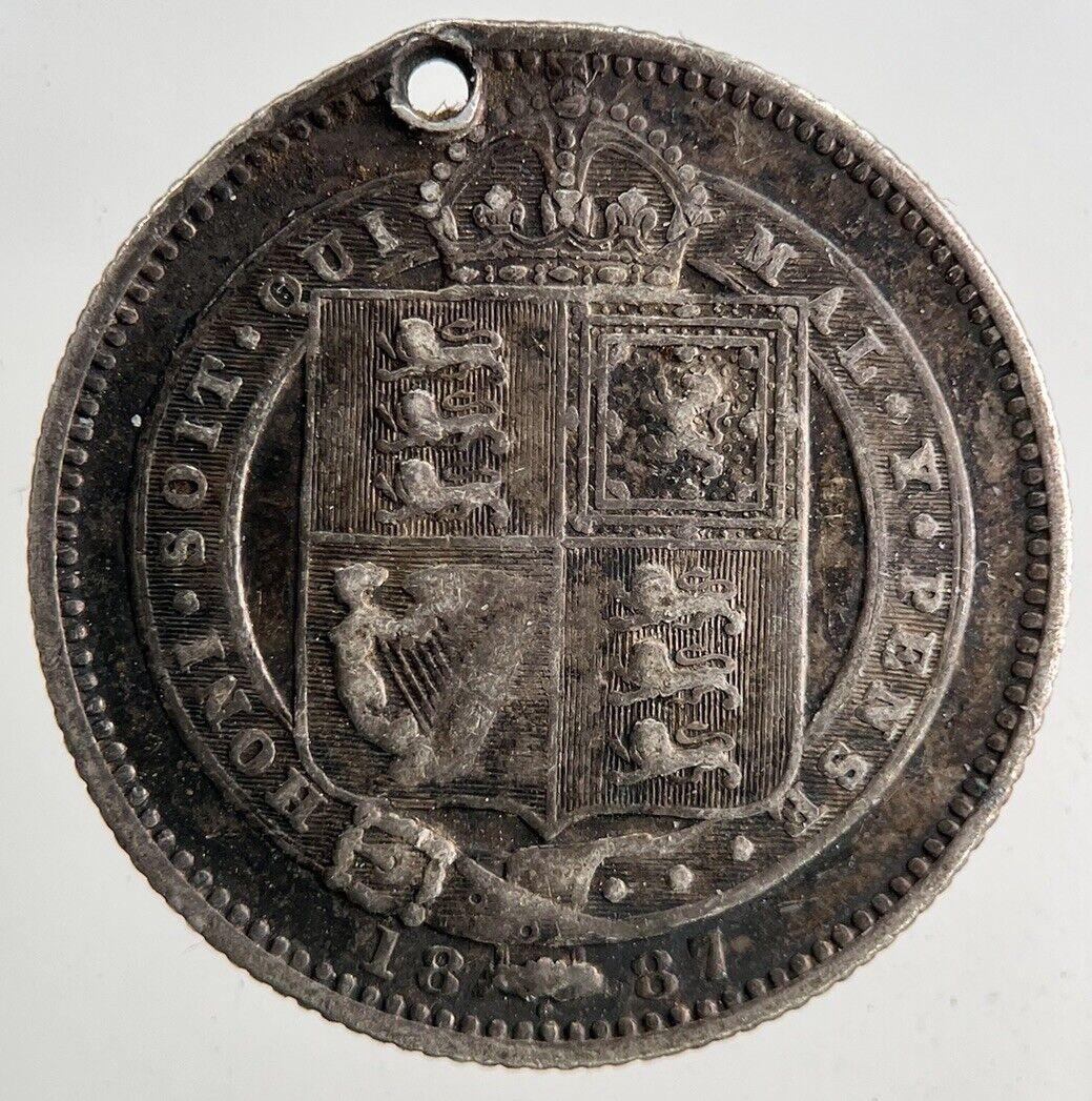 1887 Victoria Shilling Silver Coin | Collectable Grade