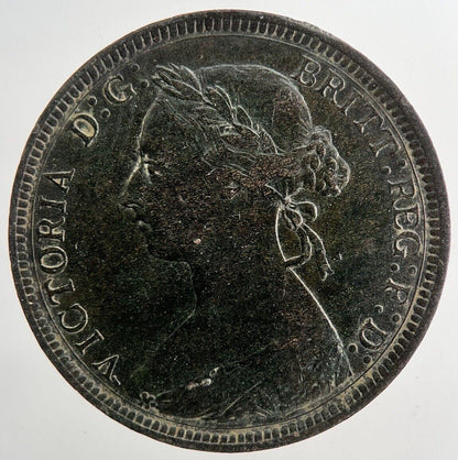 1887 Victoria Half-Penny Coin | Very High Grade | a9397