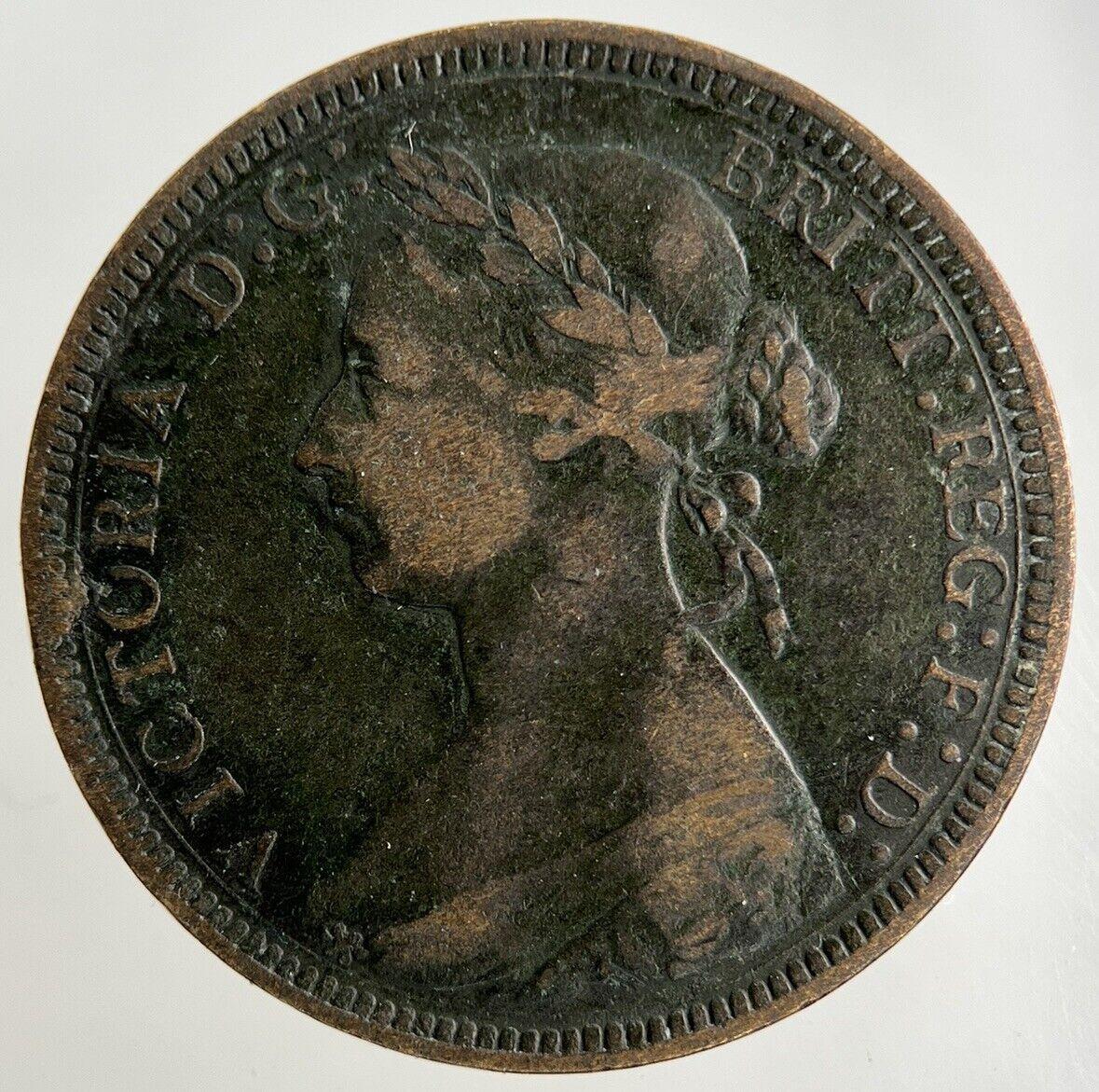 1887 Victoria Half-Penny Coin | Fine Collectable Grade