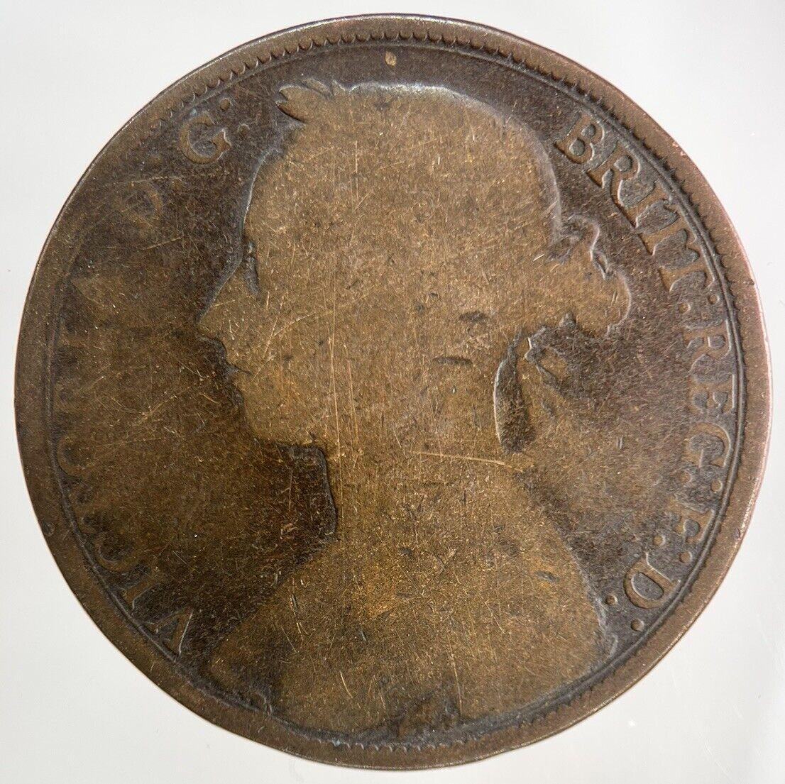 1887 Victoria One Penny Coin | Collectable Grade