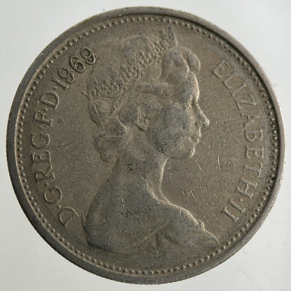 1969 Elizabeth II 2nd 5p Five-Pence Coin | Fine Collectable Grade