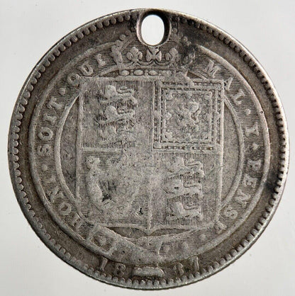 1887 Victoria Shilling Silver Coin | Collectable Grade