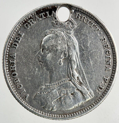 1887 Victoria Shilling Silver Coin | Fine Collectable Grade